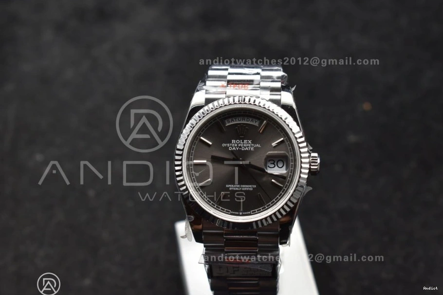 Bracelet Best Dial (Gain SS President Steel QF 36 Weight) V5 Grey vr3255 DayDate 904L on Edition 0421